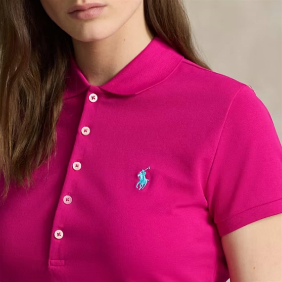 Polo Ralph Lauren Slim Fit Stretch Polo Shirt, Pink Sky